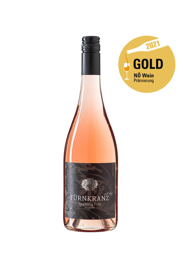 Sparkling Pink Frizzante 2020 vom Weingut Fürnkranz mit NÖ Wein Gold Prämierung 2021