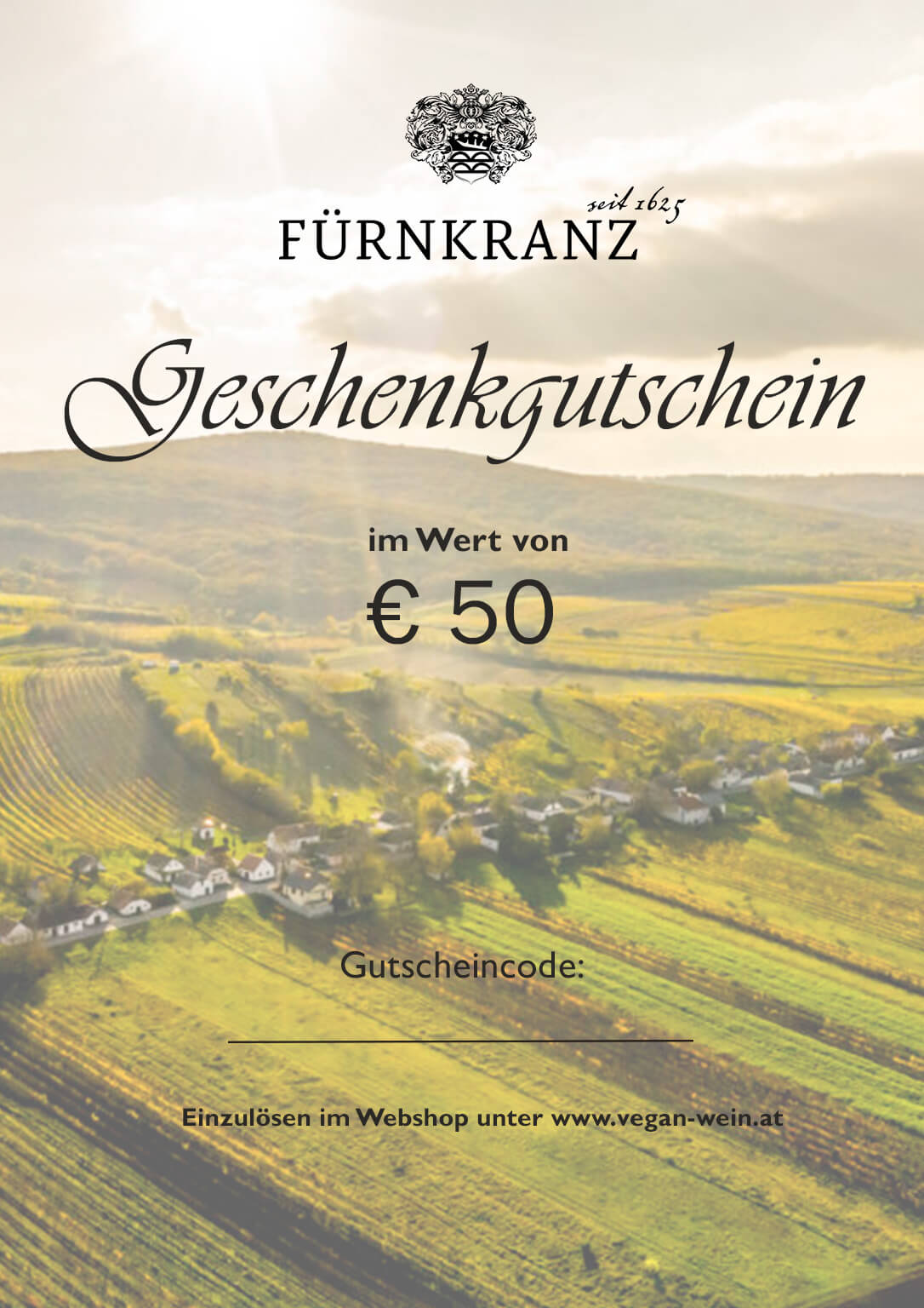 Geschenkgutschein Weingut Fürnkranz - €50