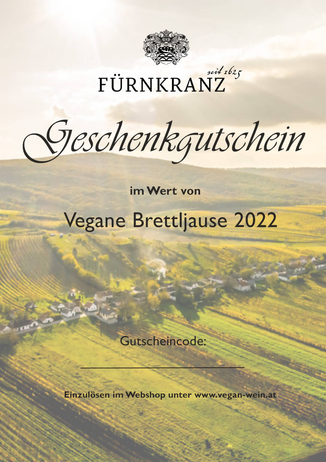 Geschnkgutschein Vegane Brettljause Weingut Fürnkranz 2022