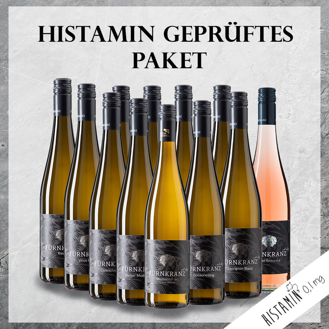 Histamin geprüftes Paket mit 12 Weinen vom Weingut Fürnkranz