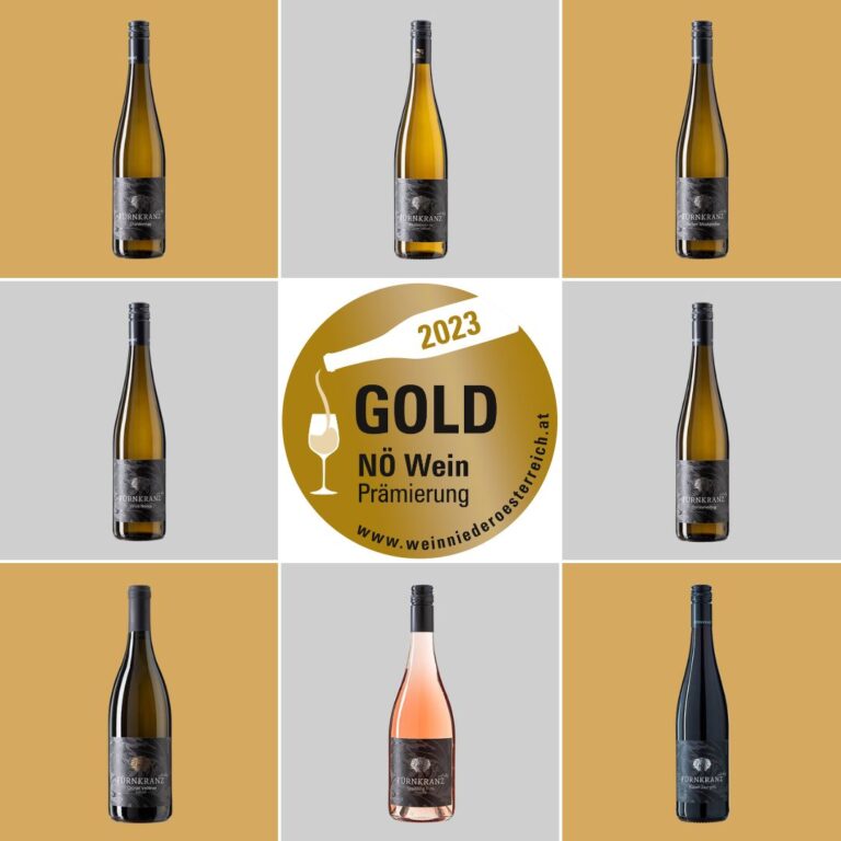 NÖ Weinprämierung - 8 mal Gold und 2 Finalisten