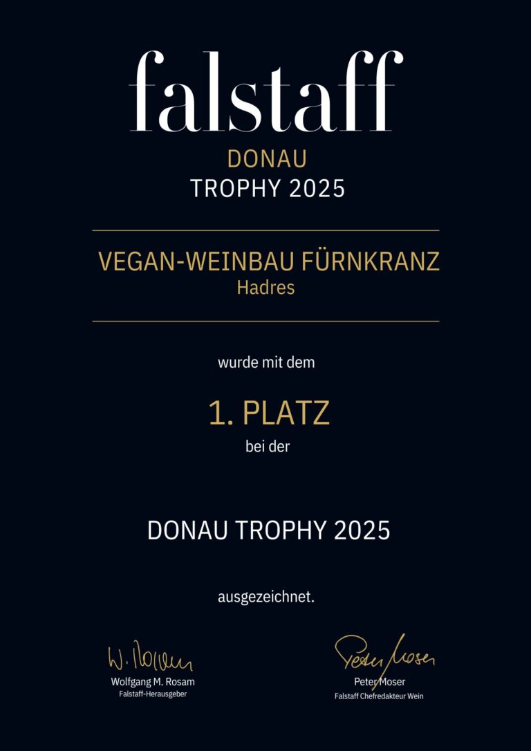 Siegerurkunde Donau Trophy 2025 Fürnkranz