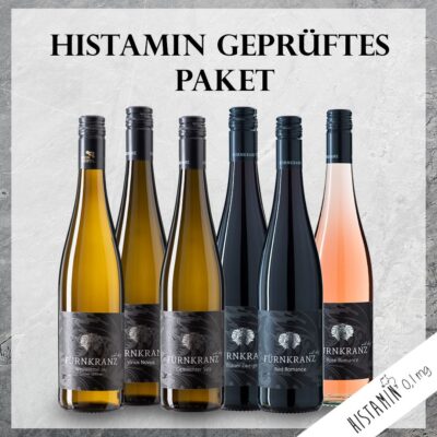Histamin Paket klein mit 6 verschiedenen Weinen